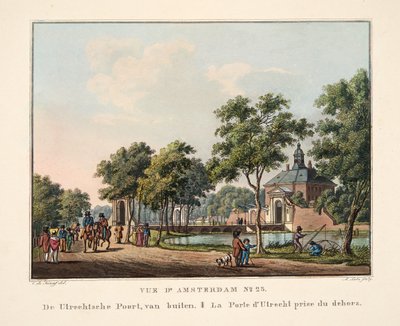 View of Amsterdam No.23. The Utrecht Gate, from Outside, 1825 by Cornelis de Kruyff